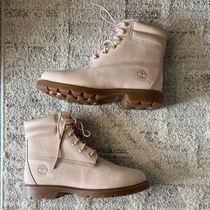 Timberland Women's Light Tan Combat Boots
